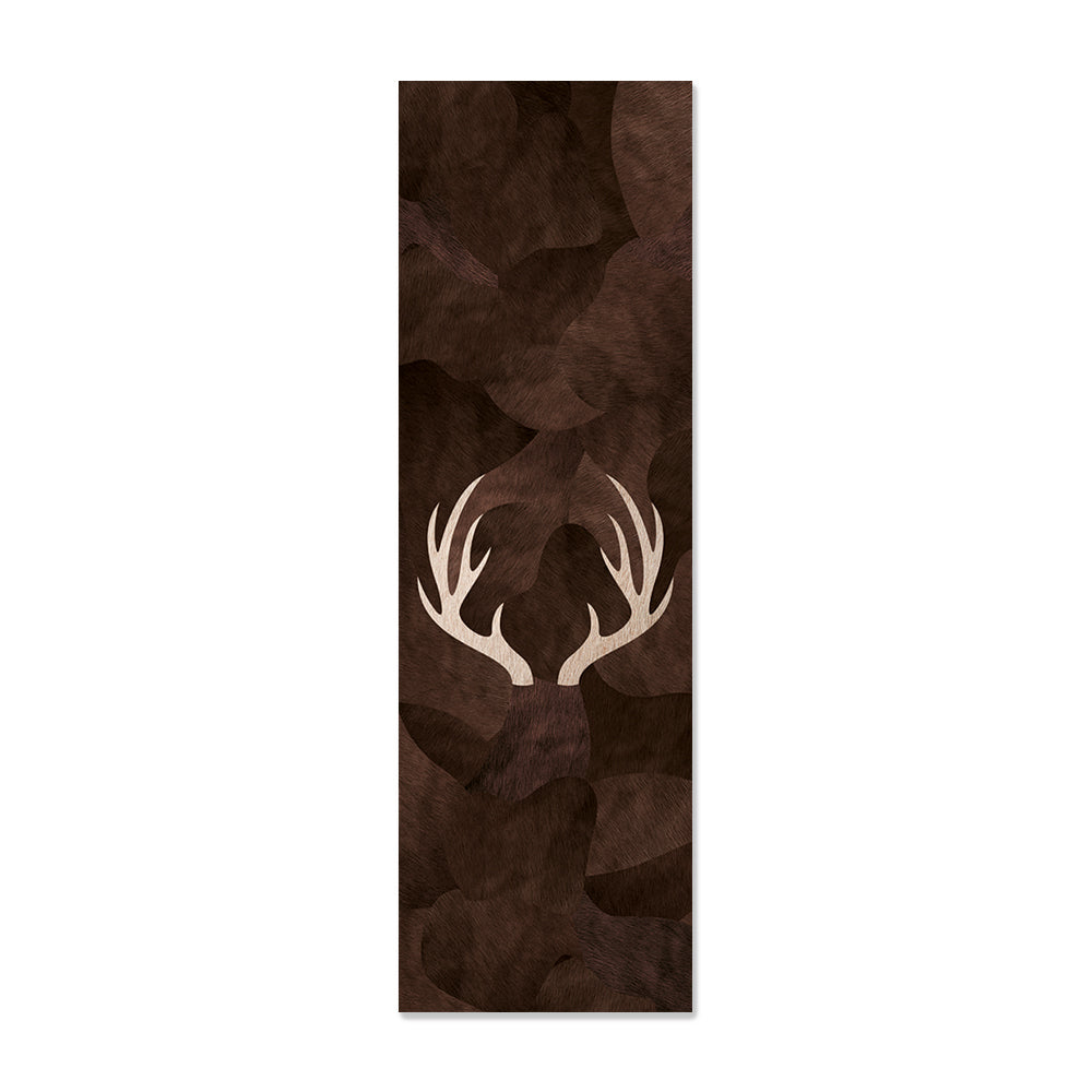 Deer horns vinyl rug