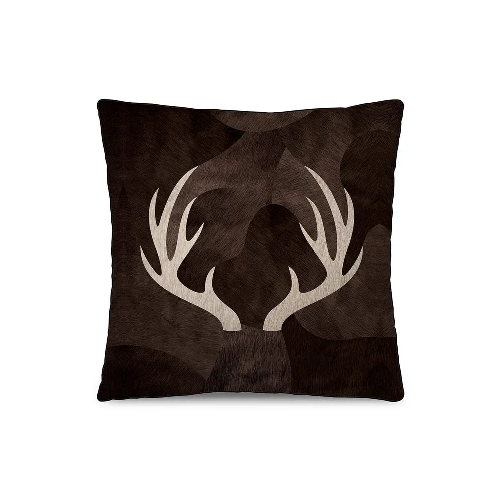Coussin velours Cornes de Cerf