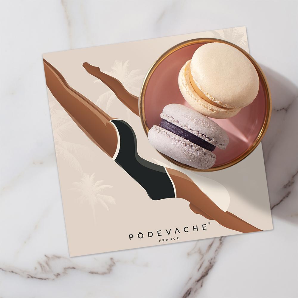 Set of 6 Graciosa vinyl coasters