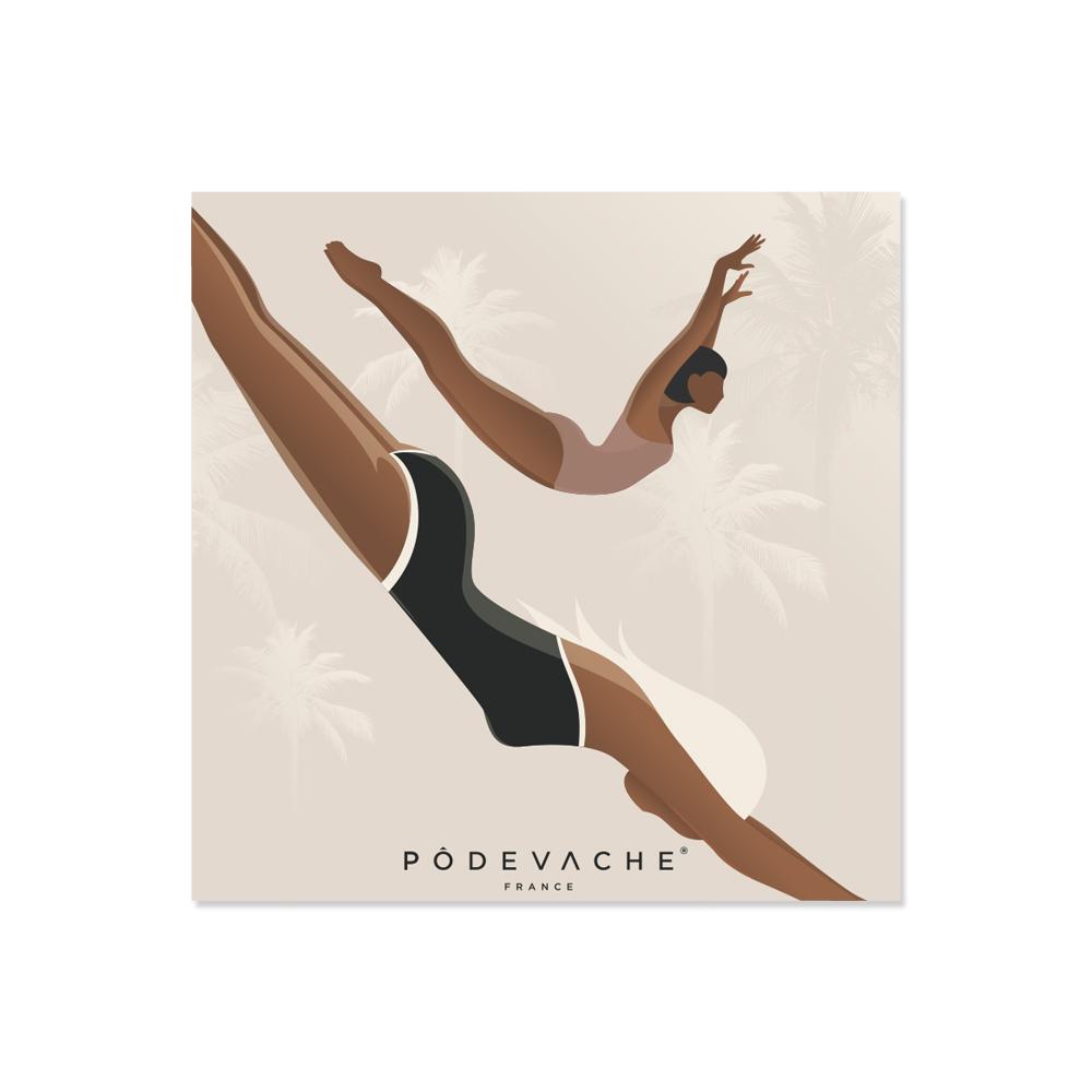 Set of 6 Graciosa vinyl coasters