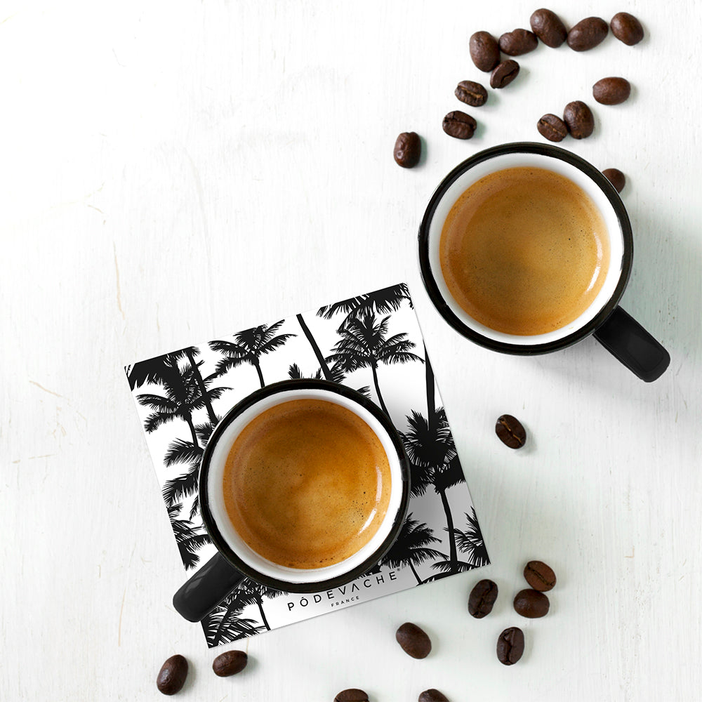 Set of 6 Jakarta vinyl coasters