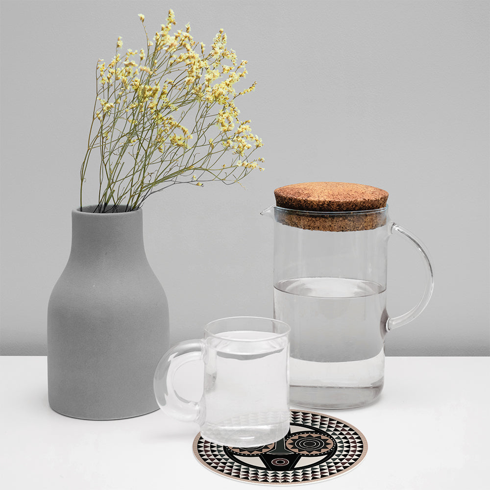 Lot de 6 dessous de verre vinyle Doupa