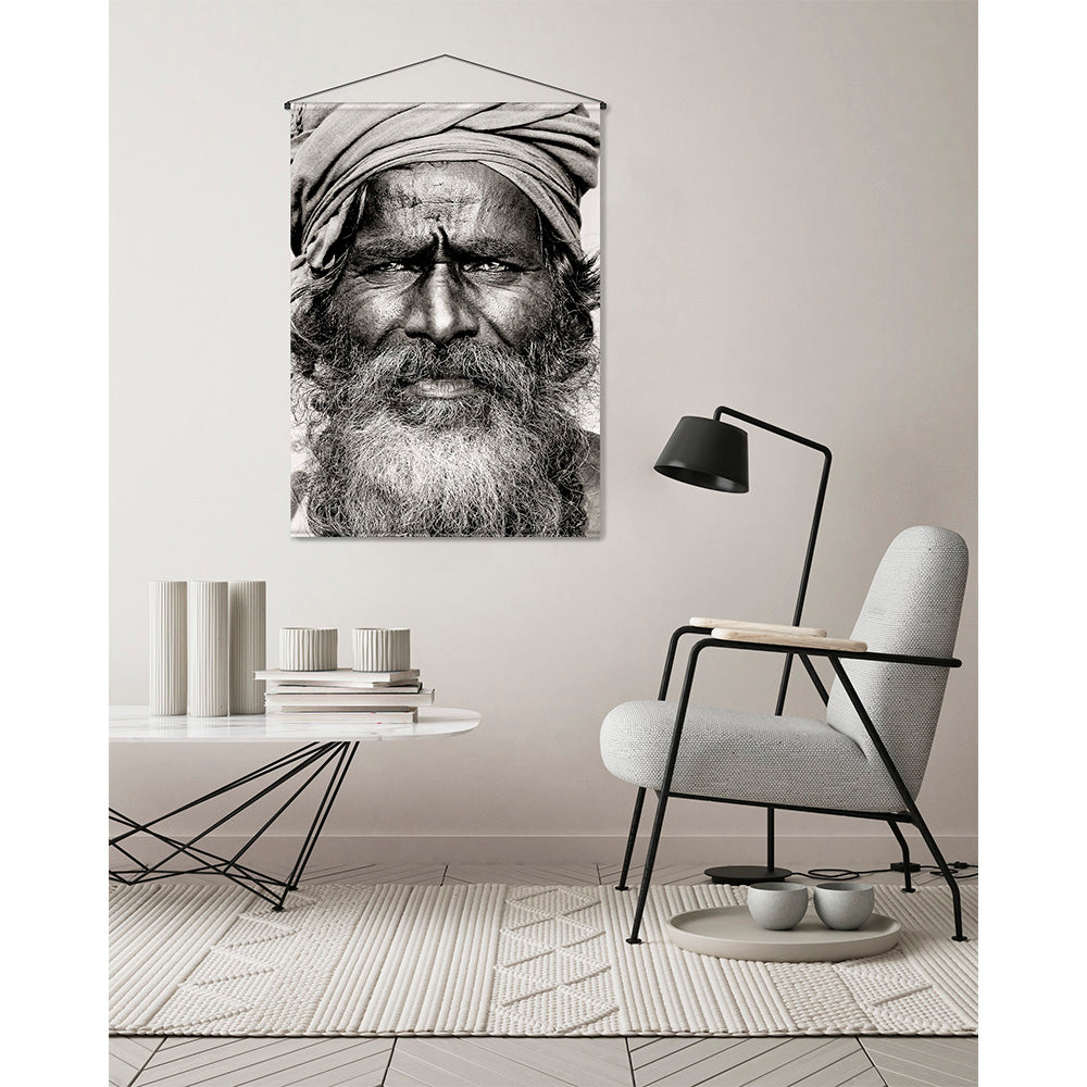 Hindu Man Velvet Kakemono