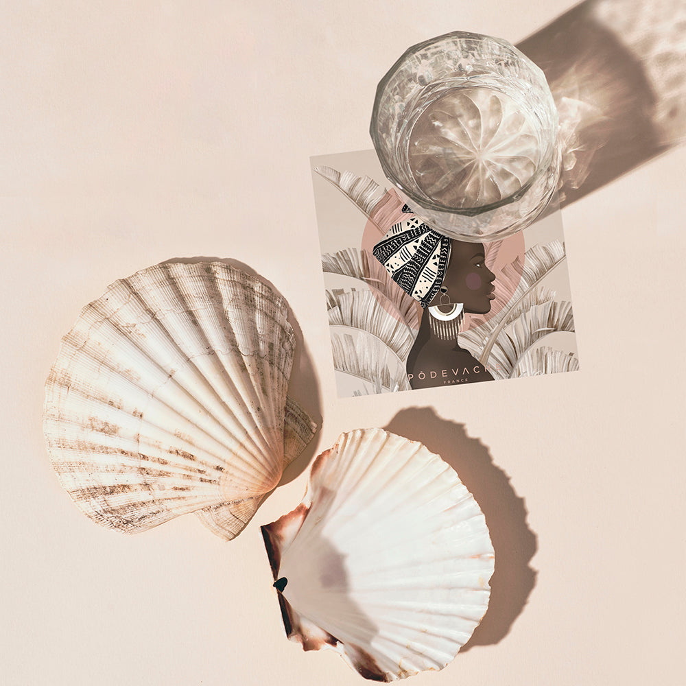 Lot de 6 dessous de verre vinyle Argana