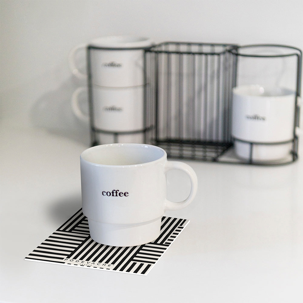 Lot de 6 dessous de verre vinyle Berry