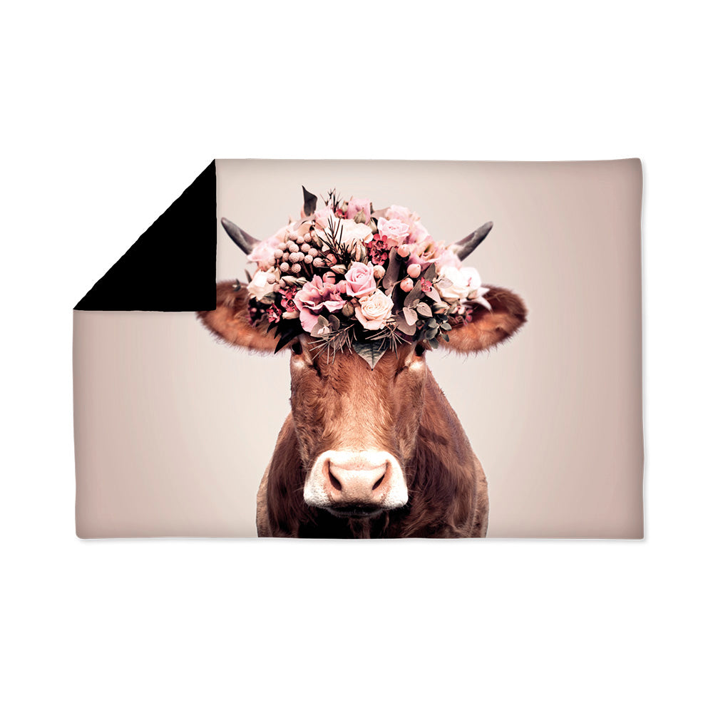 Daisy velvet throw