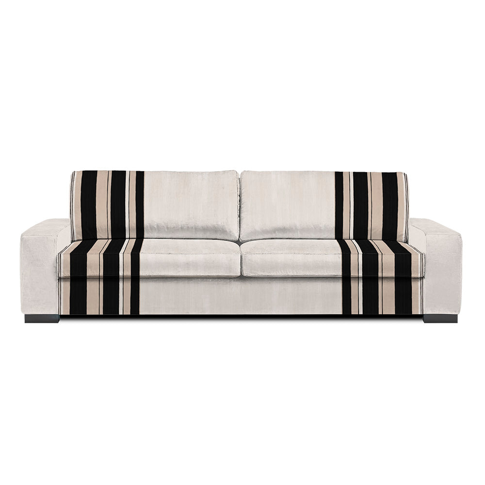 Koto 3 to 4 seater velvet sofa