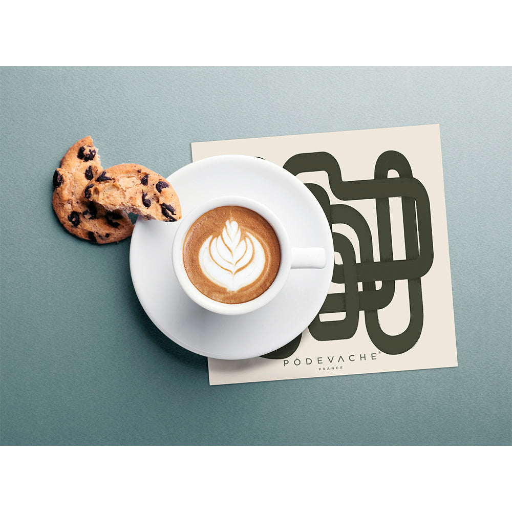 Lot de 6 dessous de verre vinyle Paka