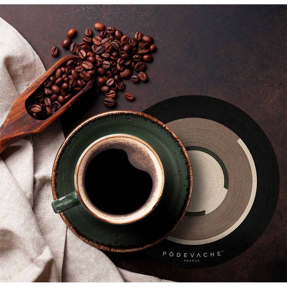 Lot de 6 dessous de verre vinyle Karunga