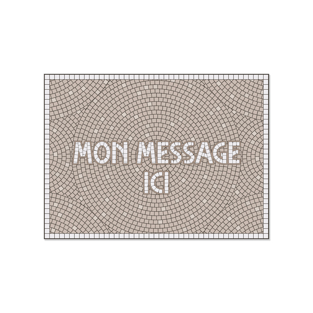 Personalized vinyl placemat Halo Rosé