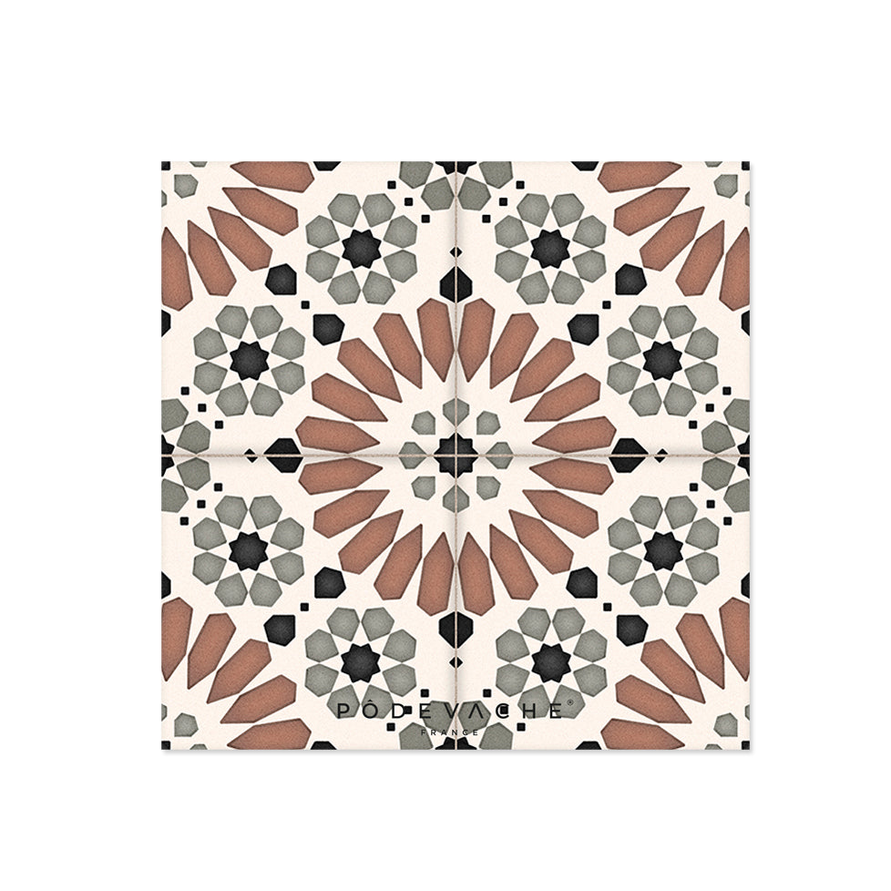 Set of 6 Ola vinyl coasters