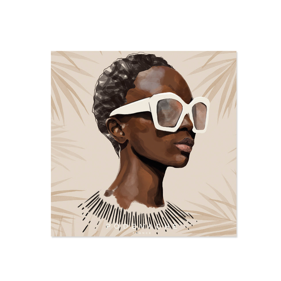 Set of 6 Zatta vinyl coasters