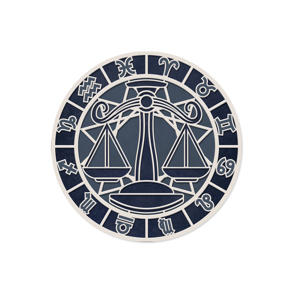 Lot de 6 dessous de verre vinyle Balance