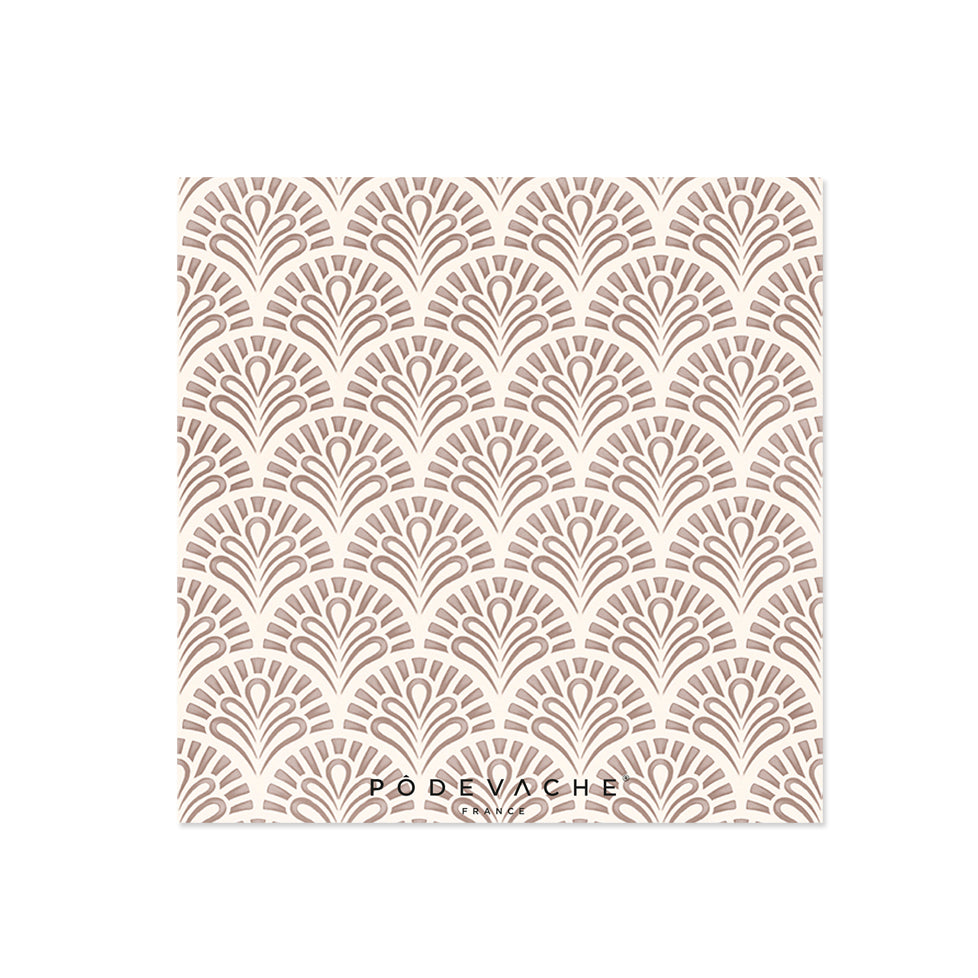 Set of 6 Cana vinyl coasters