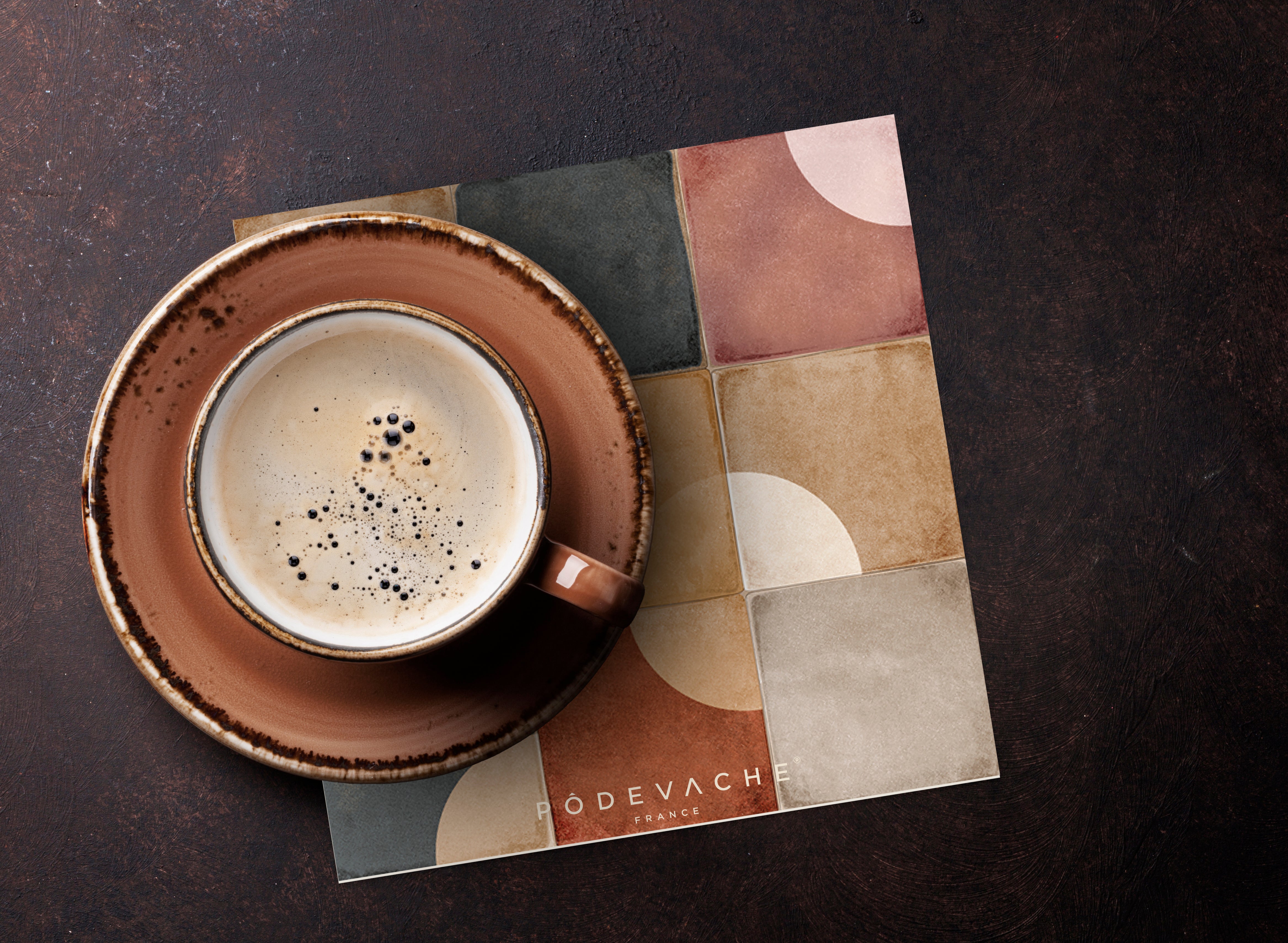 Set of 6 Doh Vinyl Coasters