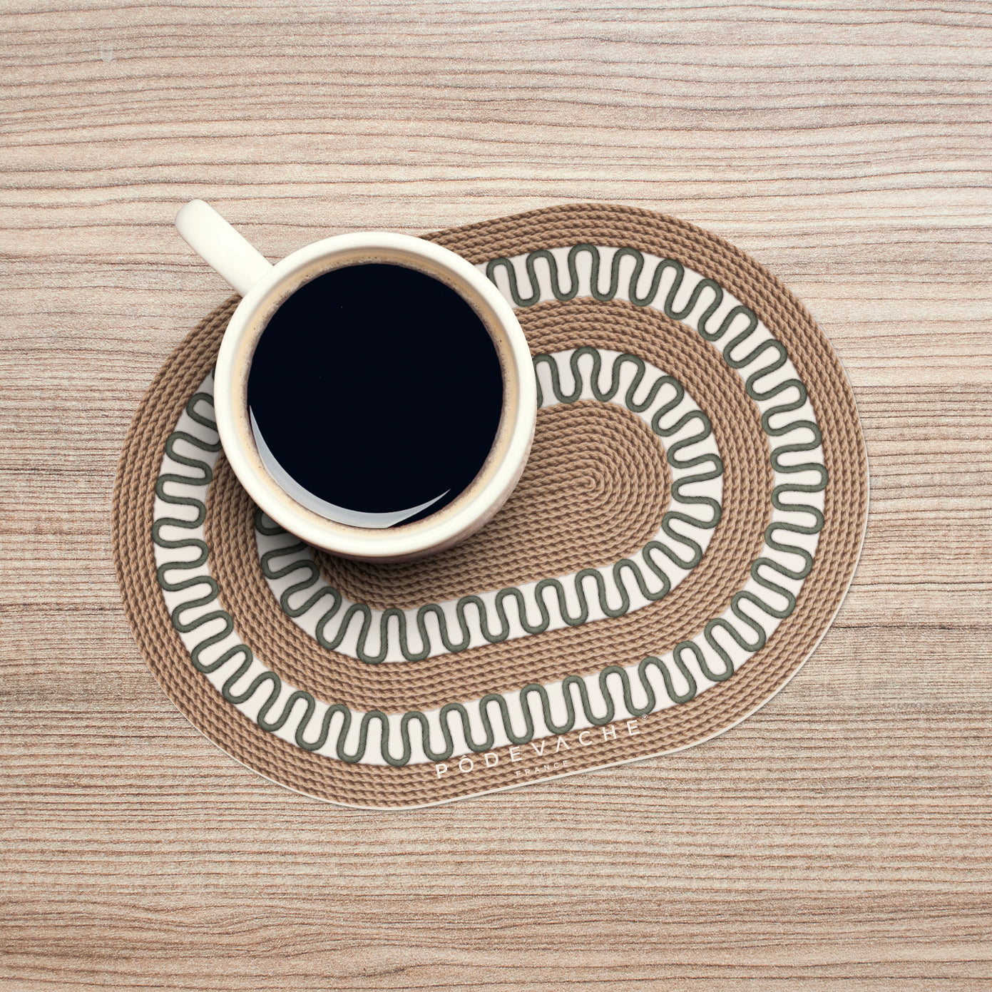 Set of 6 Sonhos vinyl coasters