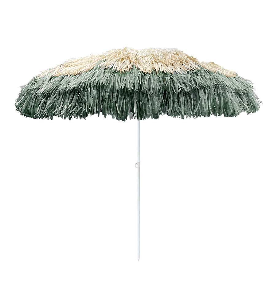 Didim raffia fringe tilting parasol