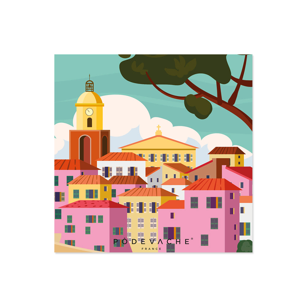 Set of 6 Palmar vinyl coasters