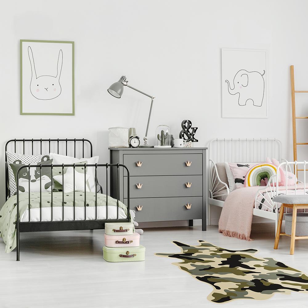 Tapis vinyle Army Camou - Enfants