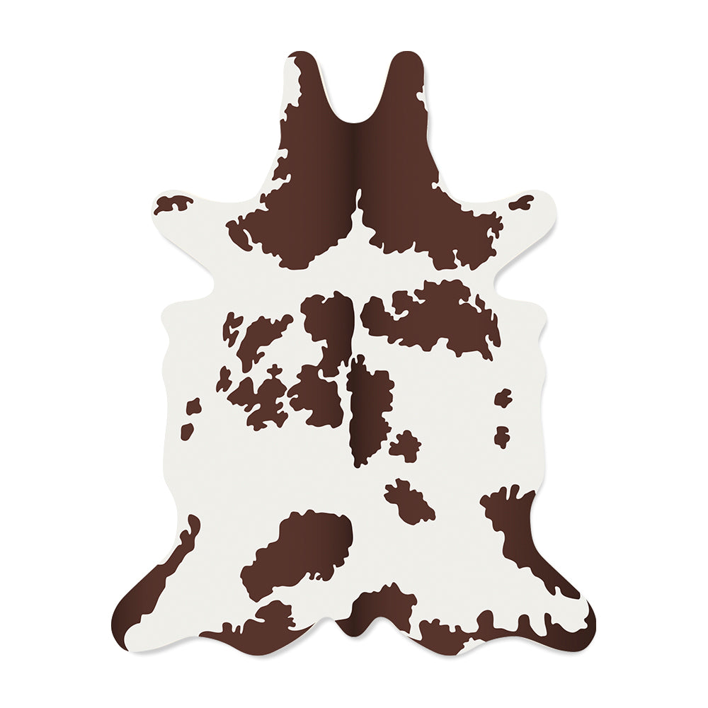 Cowhide vinyl rug