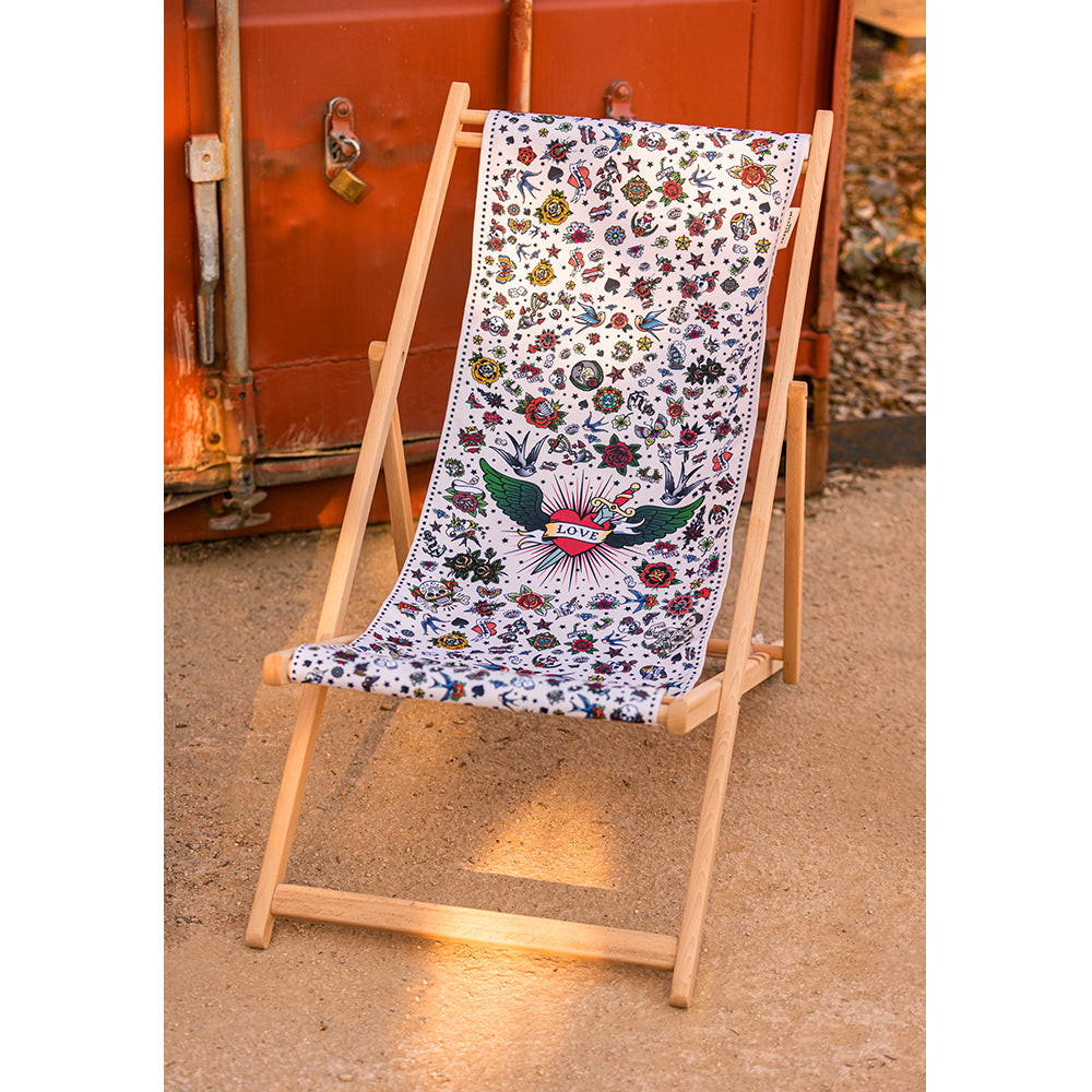 Beige Tattoo Deckchair