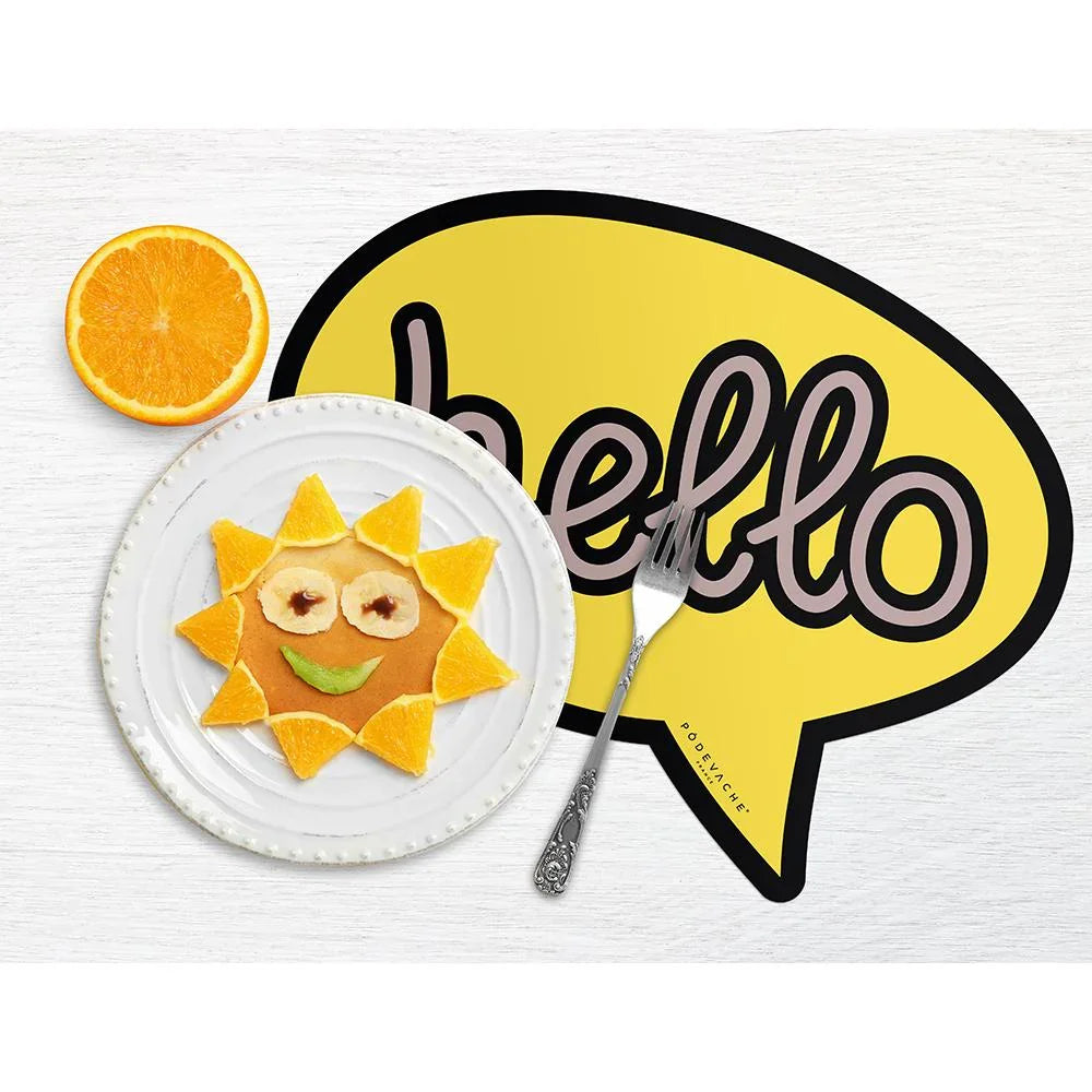 Set de table vinyle Hello - Enfants