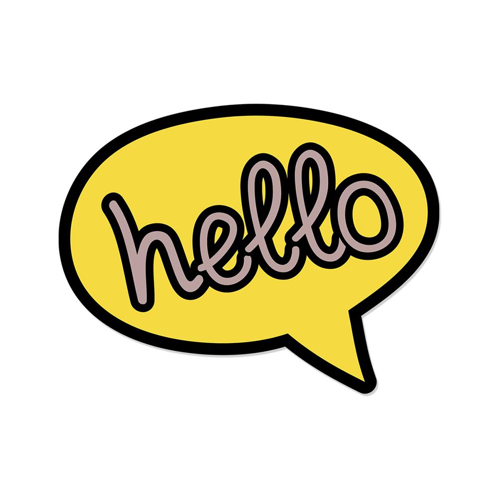 Hello Vinyl Placemat - Kids