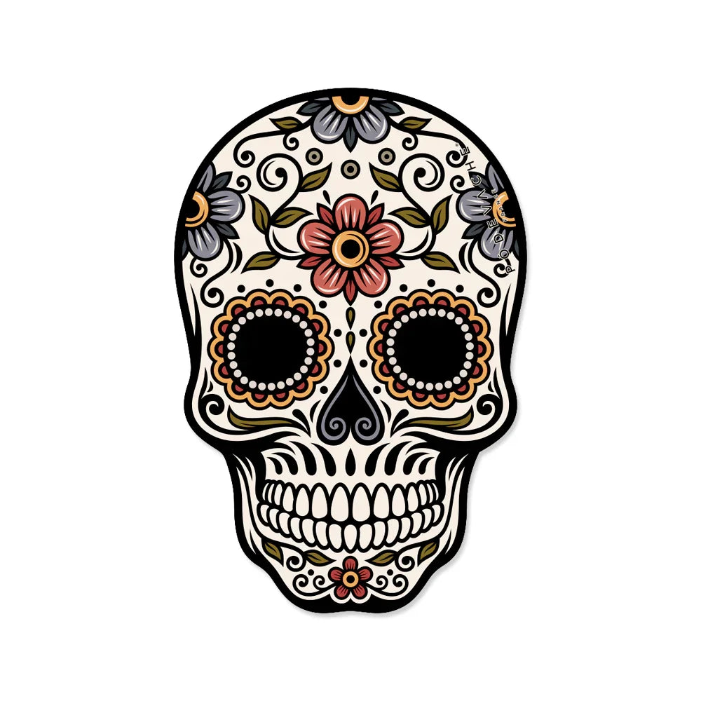 Lot de 6 dessous de verre vinyle Calavera