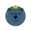 Set de table en vinyle rond — modèle Little King - Enfants