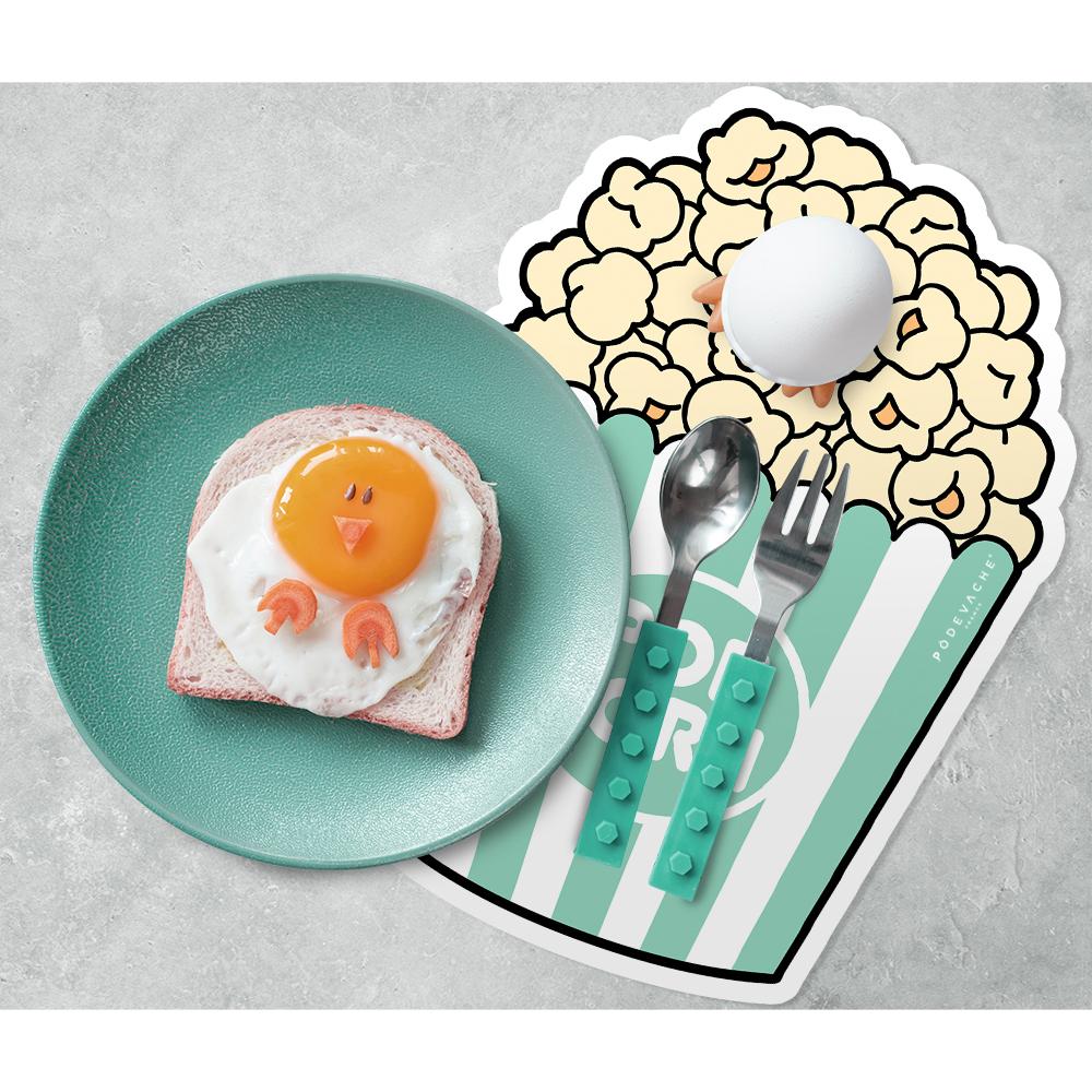 Blue Popcorn vinyl placemat - Children