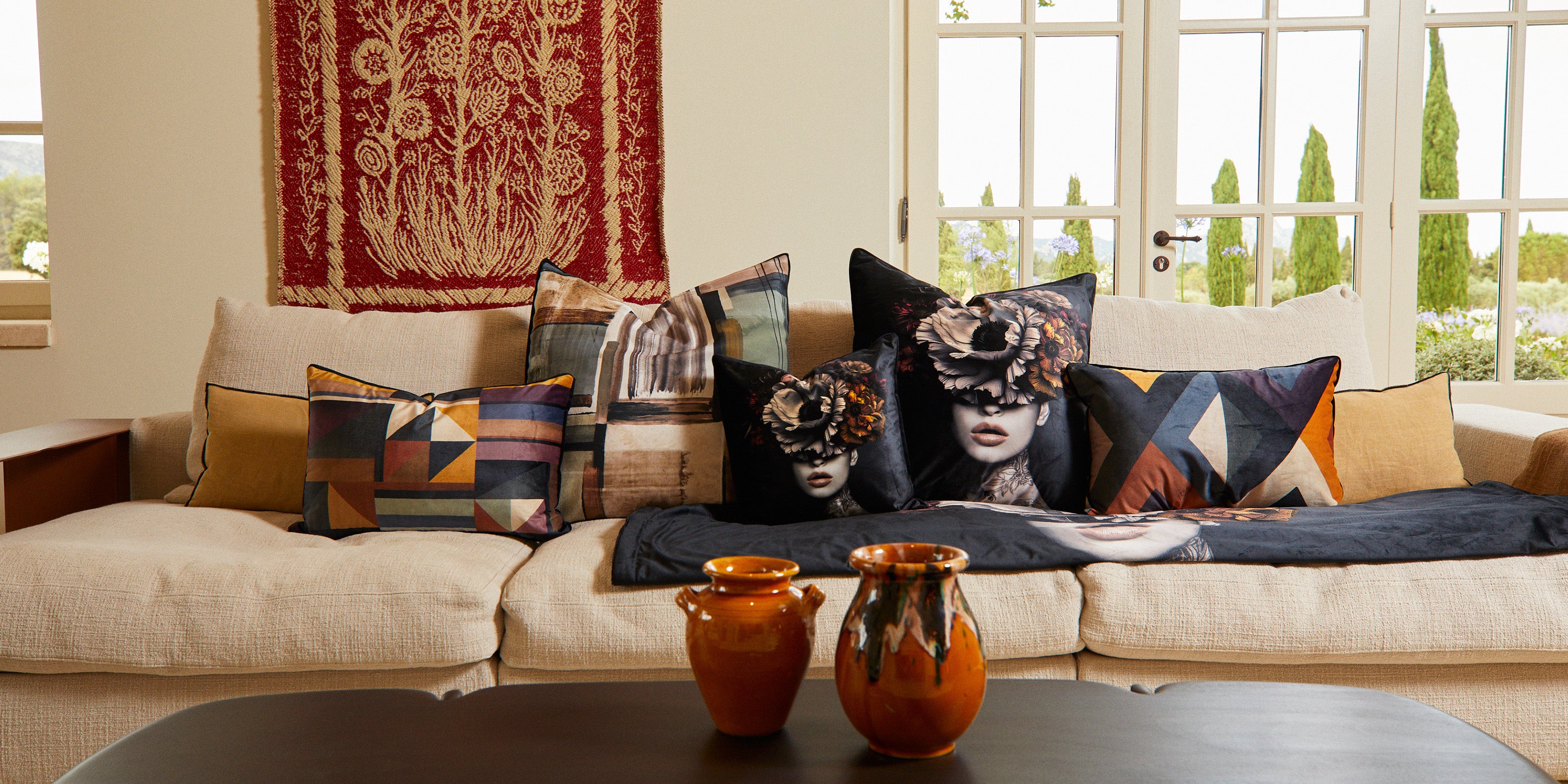 Bohemian cushions