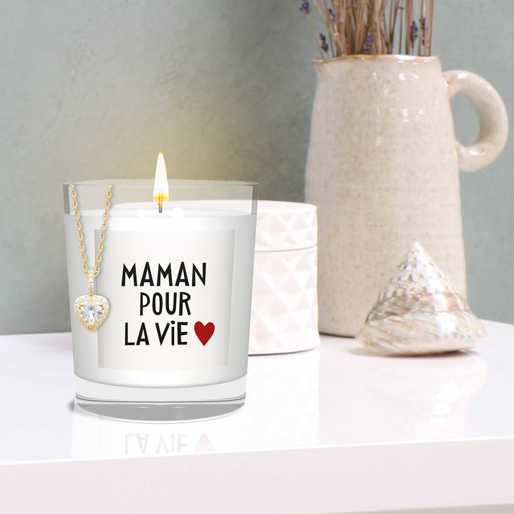 Maman pour la Vie jewel candle