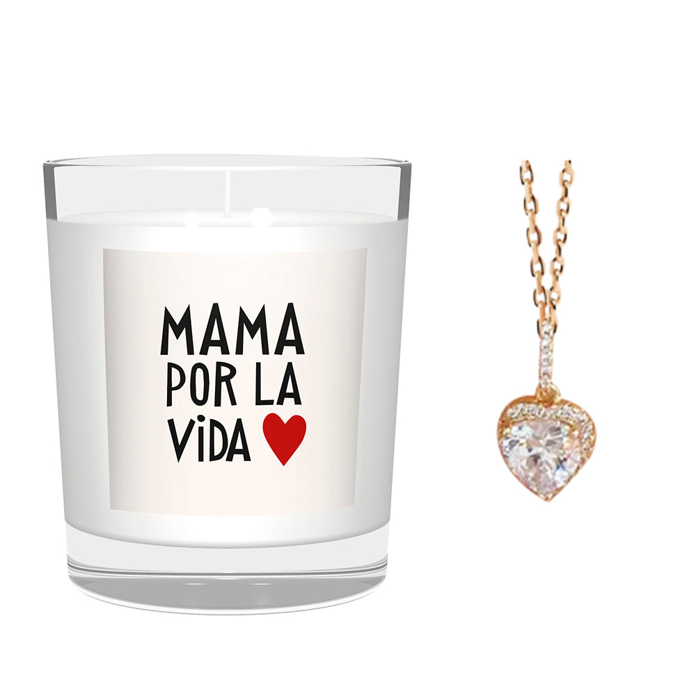 Maman pour la Vie jewel candle