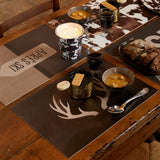 Stag horn vinyl placemat