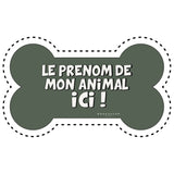 Tapis gamelle vinyle personnalisable Chien L