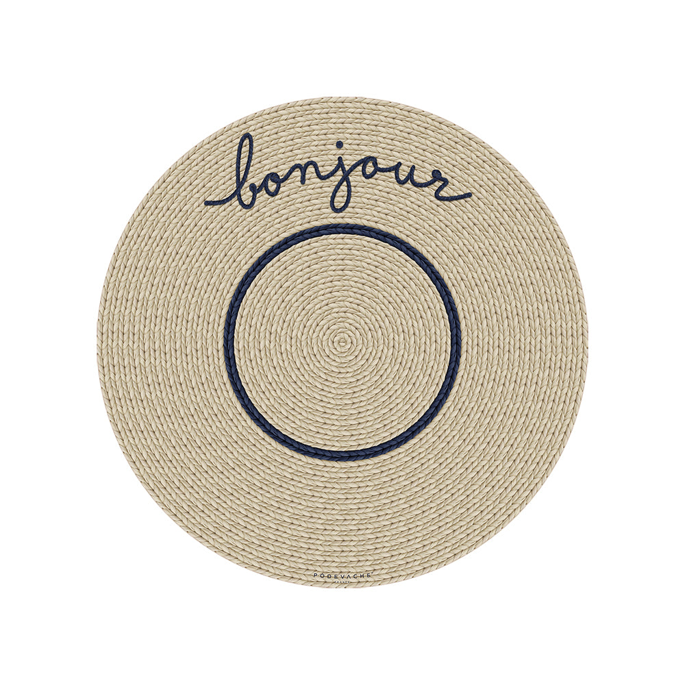 Kea Bonjour vinyl placemat