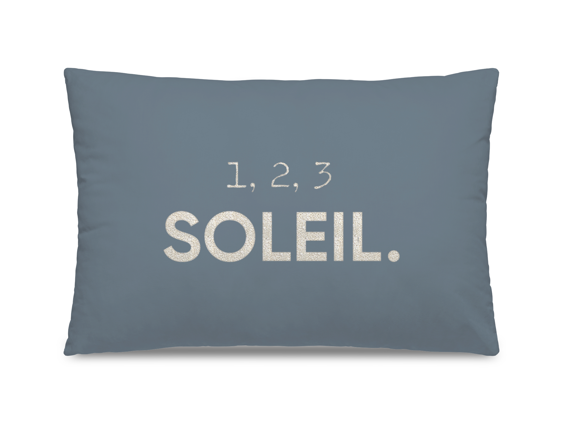 Sol embroidered cushion