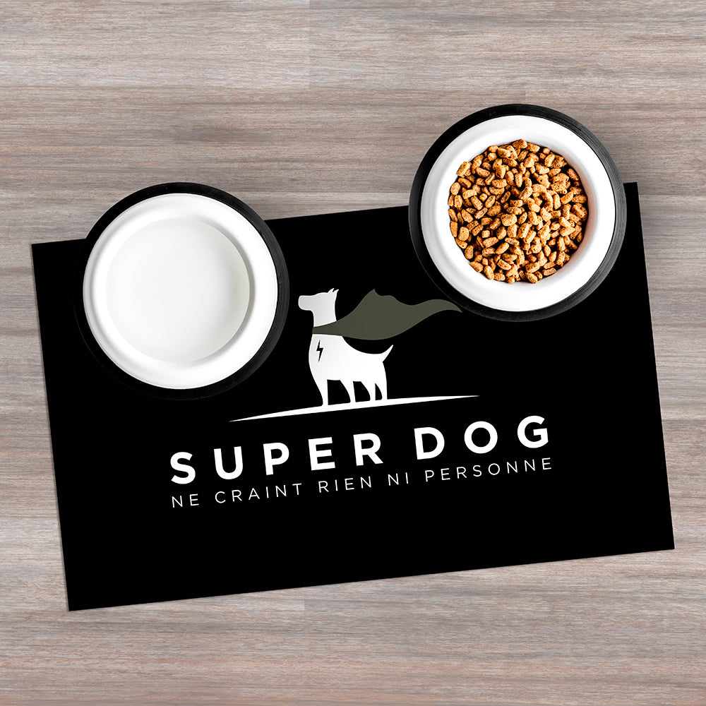 Super Dog vinyl bowl mat