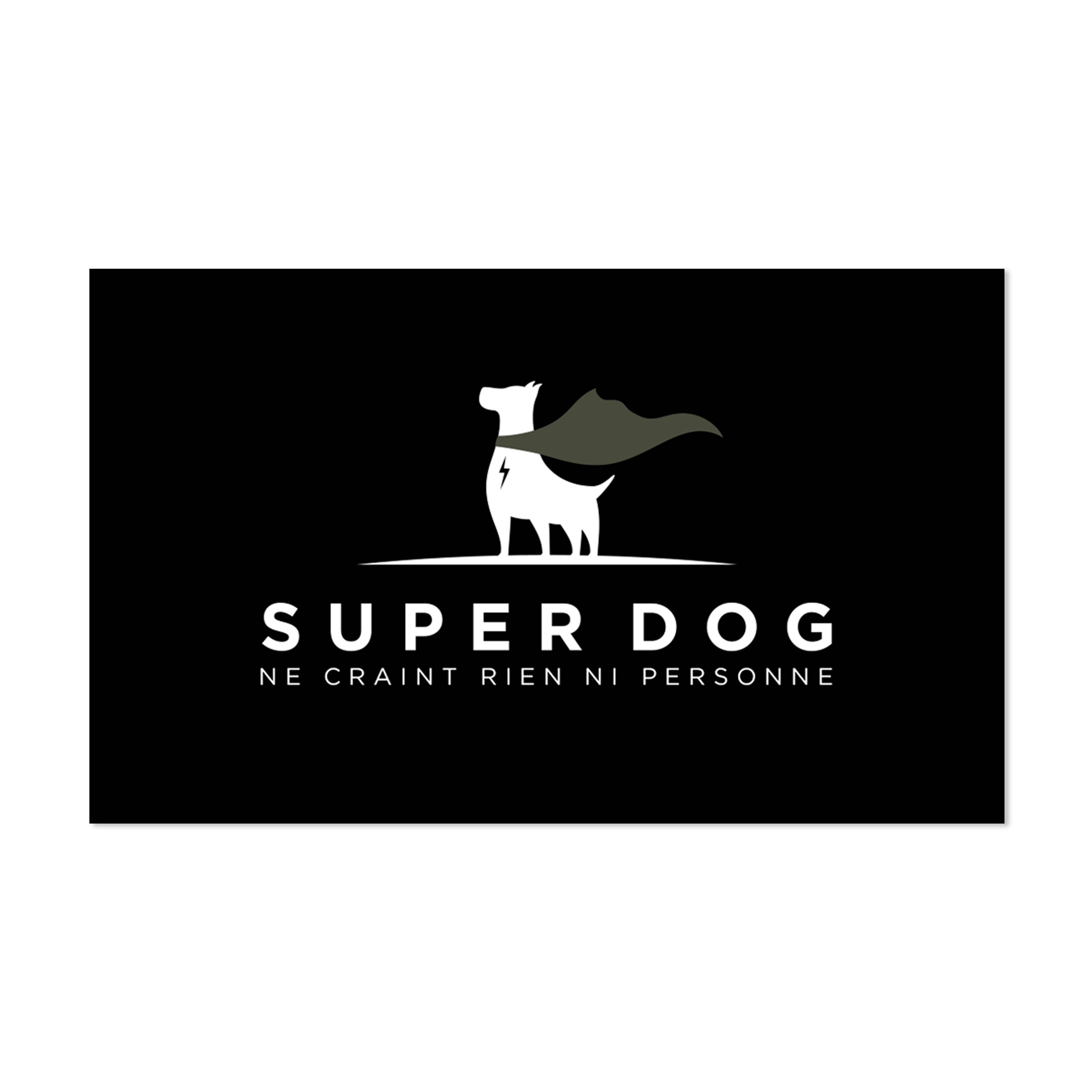 Super Dog vinyl bowl mat