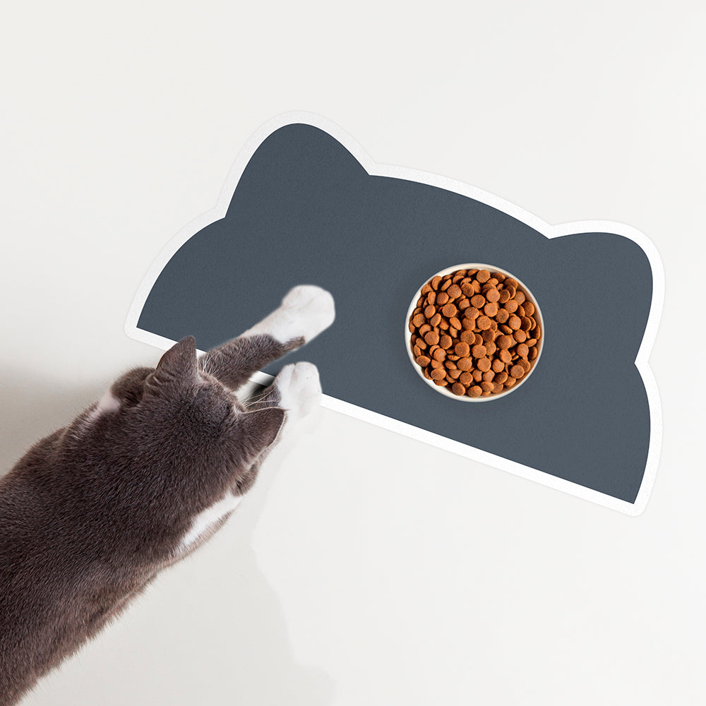 Cat vinyl bowl mat