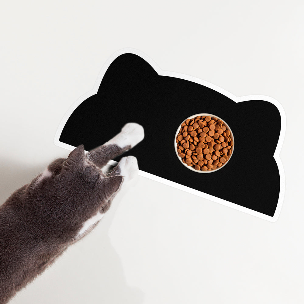 Cat vinyl bowl mat