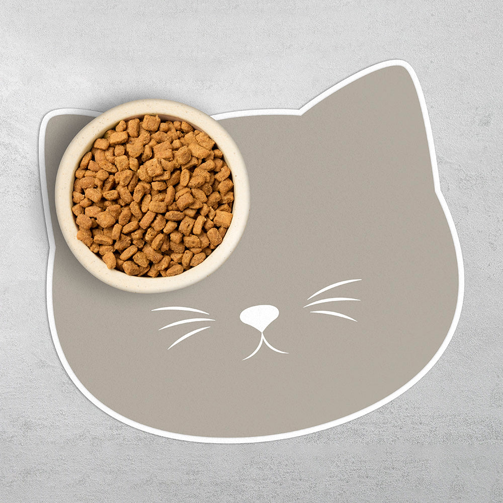 Vinyl cat bowl mat