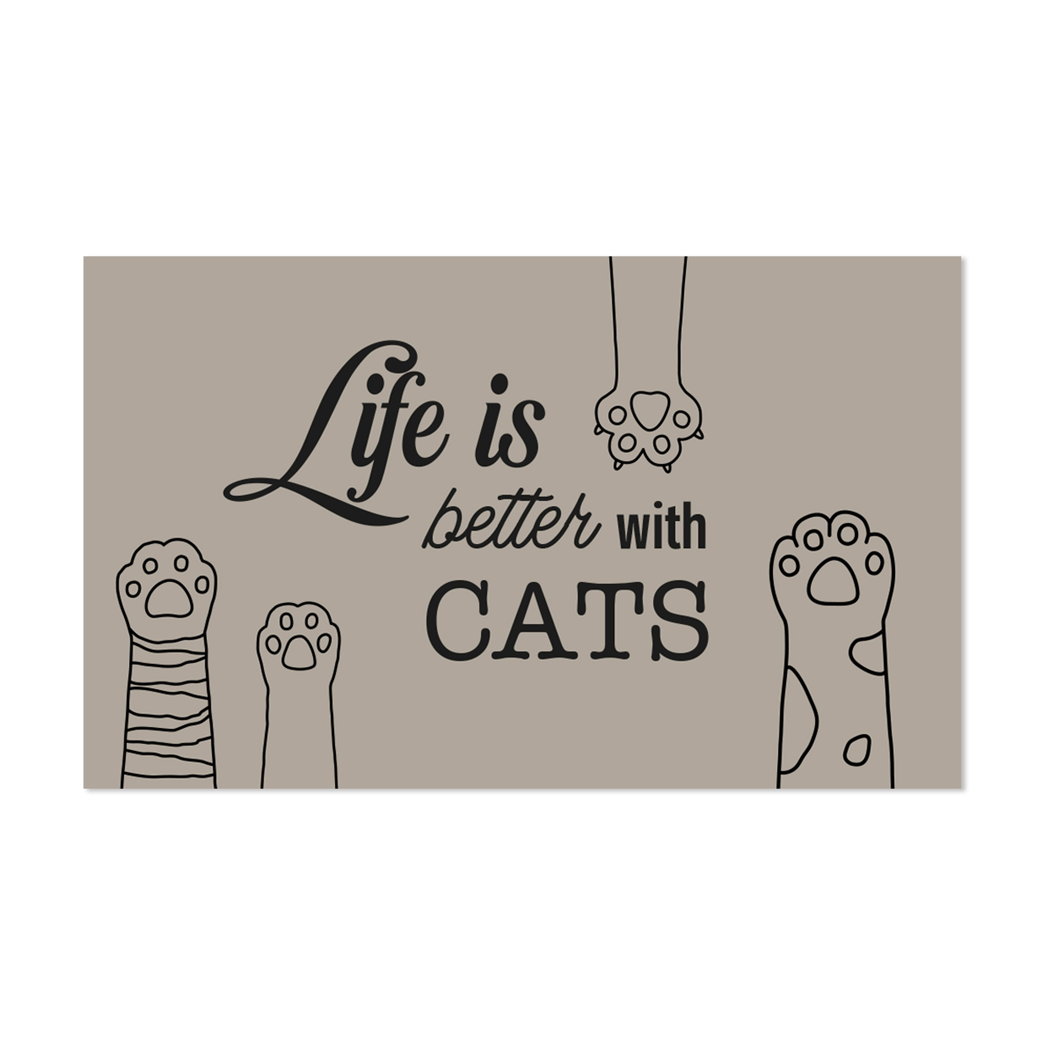 Life Cat vinyl bowl mat