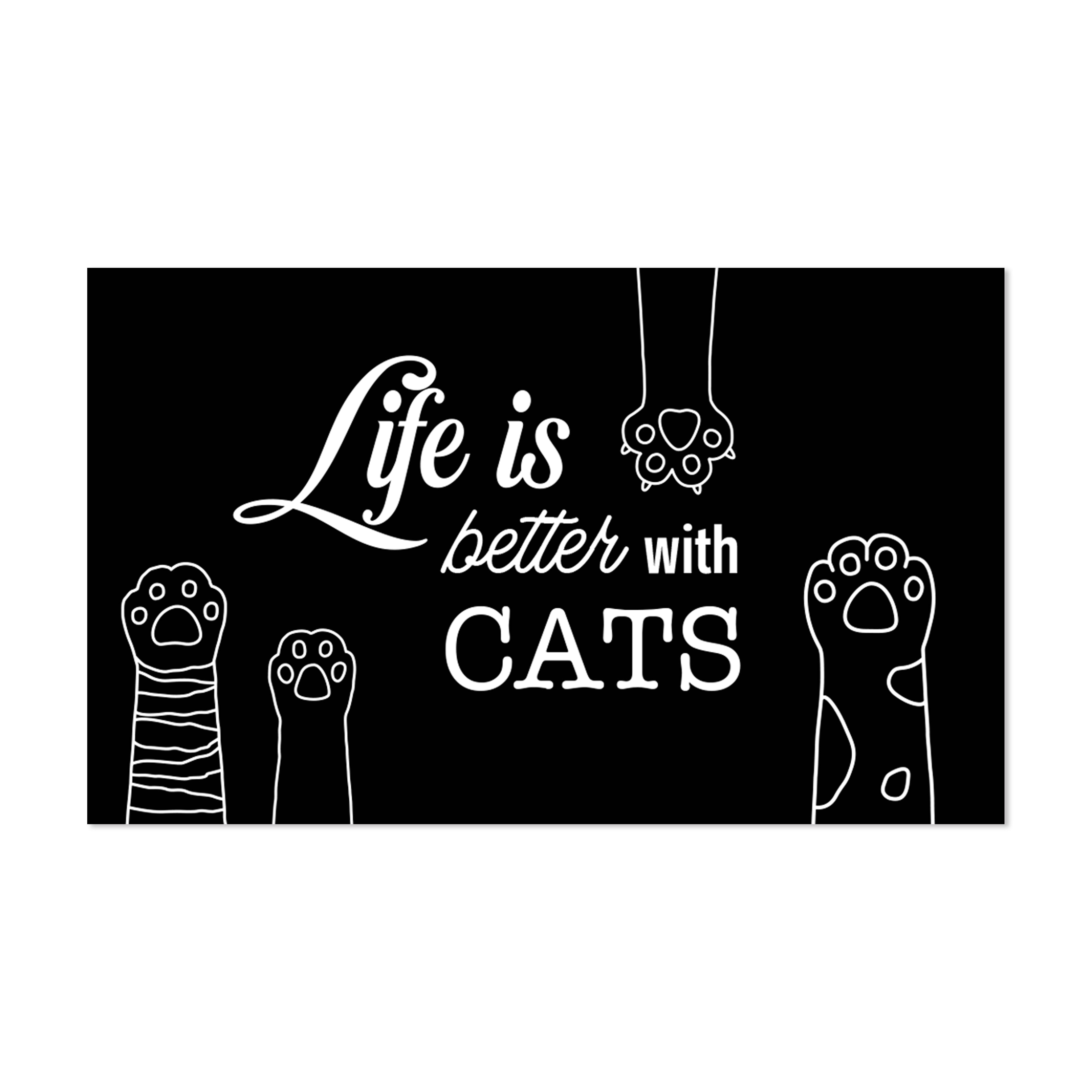 Life Cat vinyl bowl mat