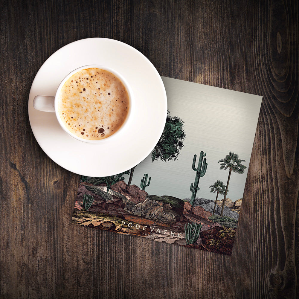 Set of 6 Belindo vinyl coasters