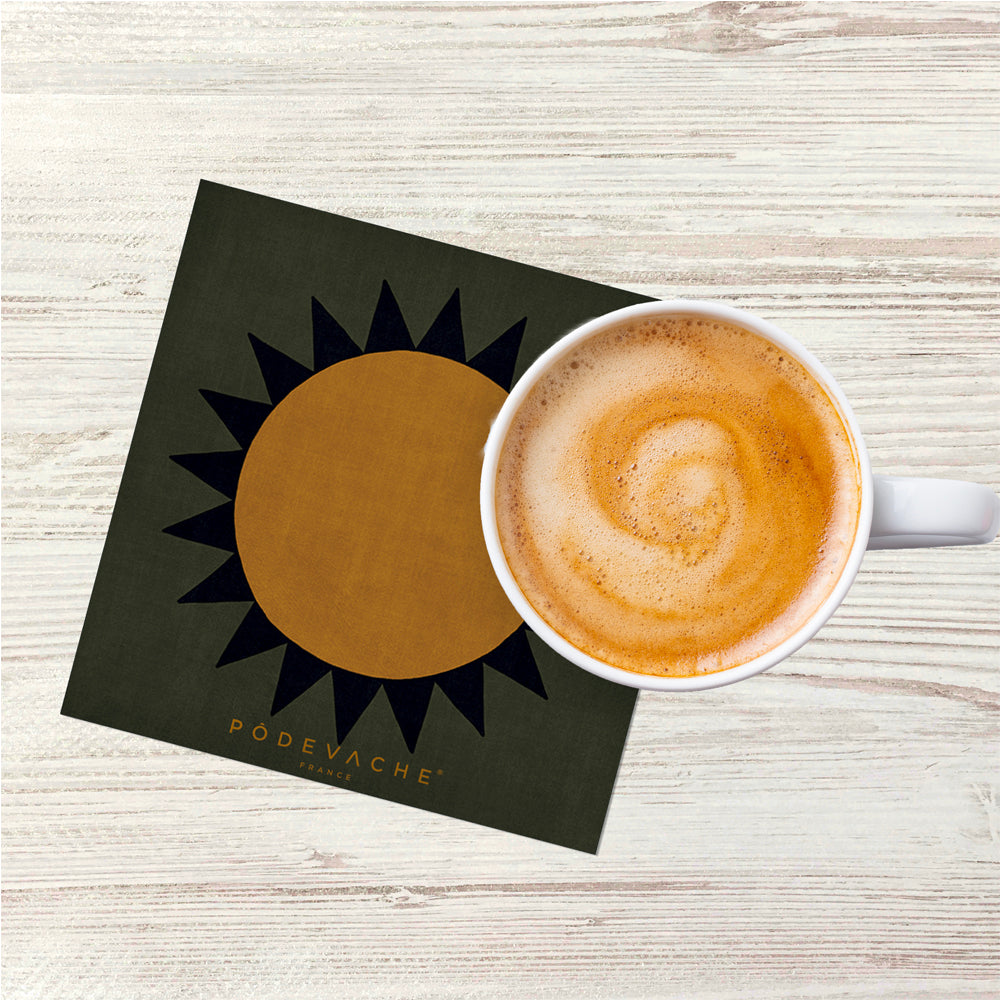 Set of 6 Amory vinyl coasters