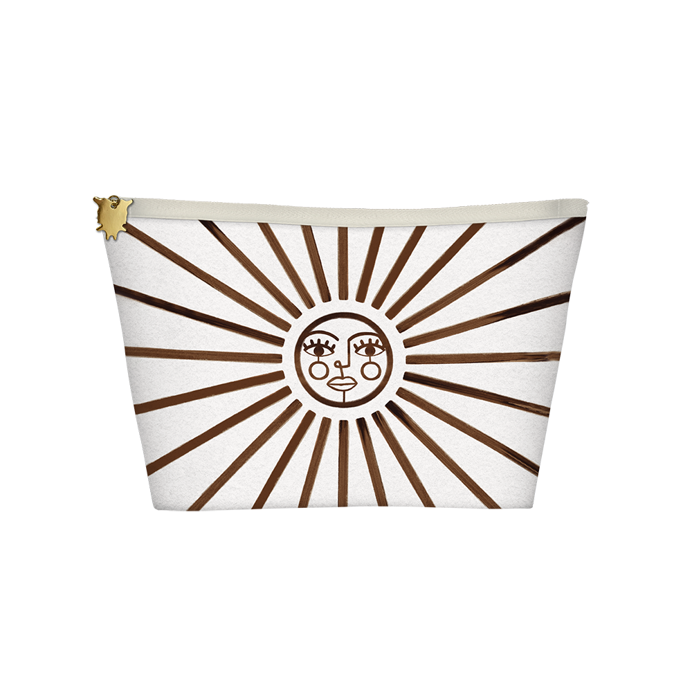 Andrafia velvet clutch bag