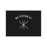 Ski Moutain personalized vinyl placemat