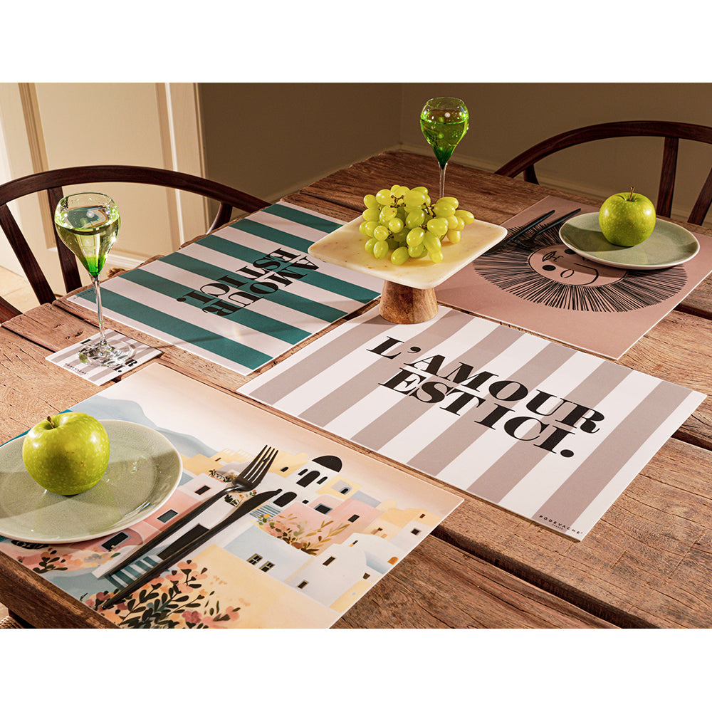 Arega vinyl placemat