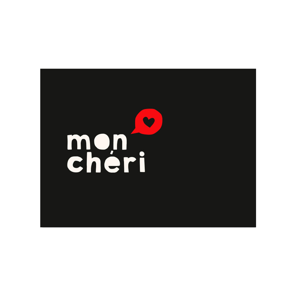 Mon Chéri vinyl placemat